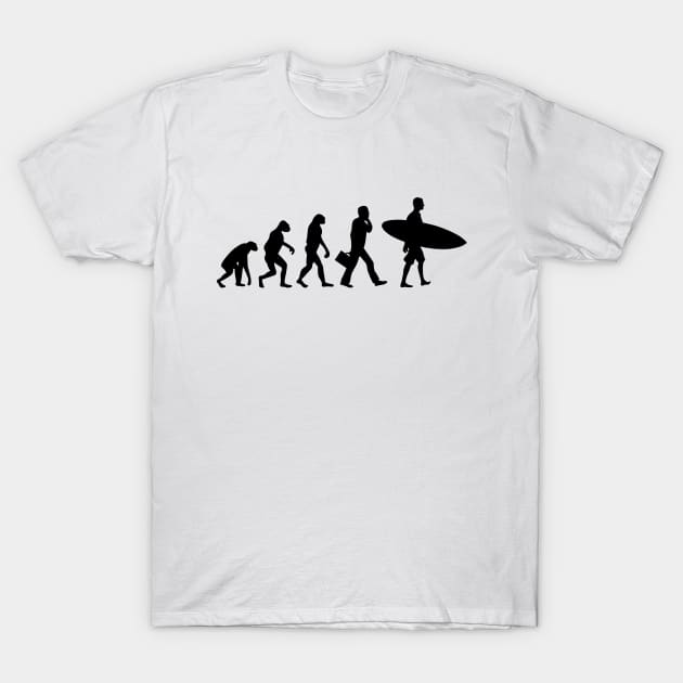 Surfer evolution T-Shirt by hoopoe